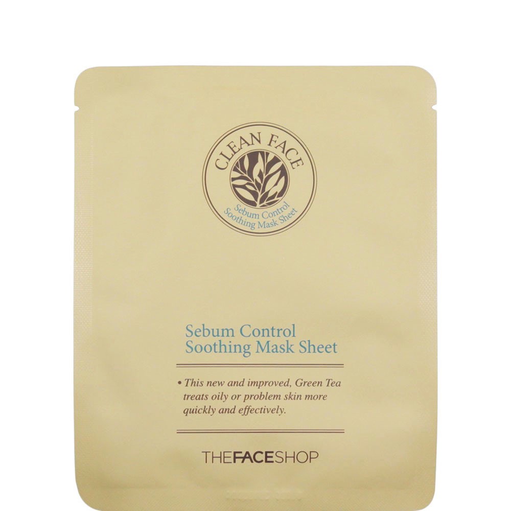 Clean Face Sebum Control Soothing Mask Sheet 